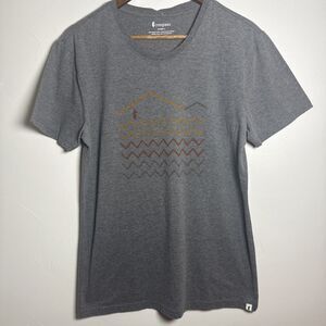 Cotapaxi Shirt Organic Cotton Blend Shirt Mountain Waves Gray Women's Size Large